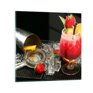 Tablou pe sticlă - Evocați gustul - 70x70 cm
