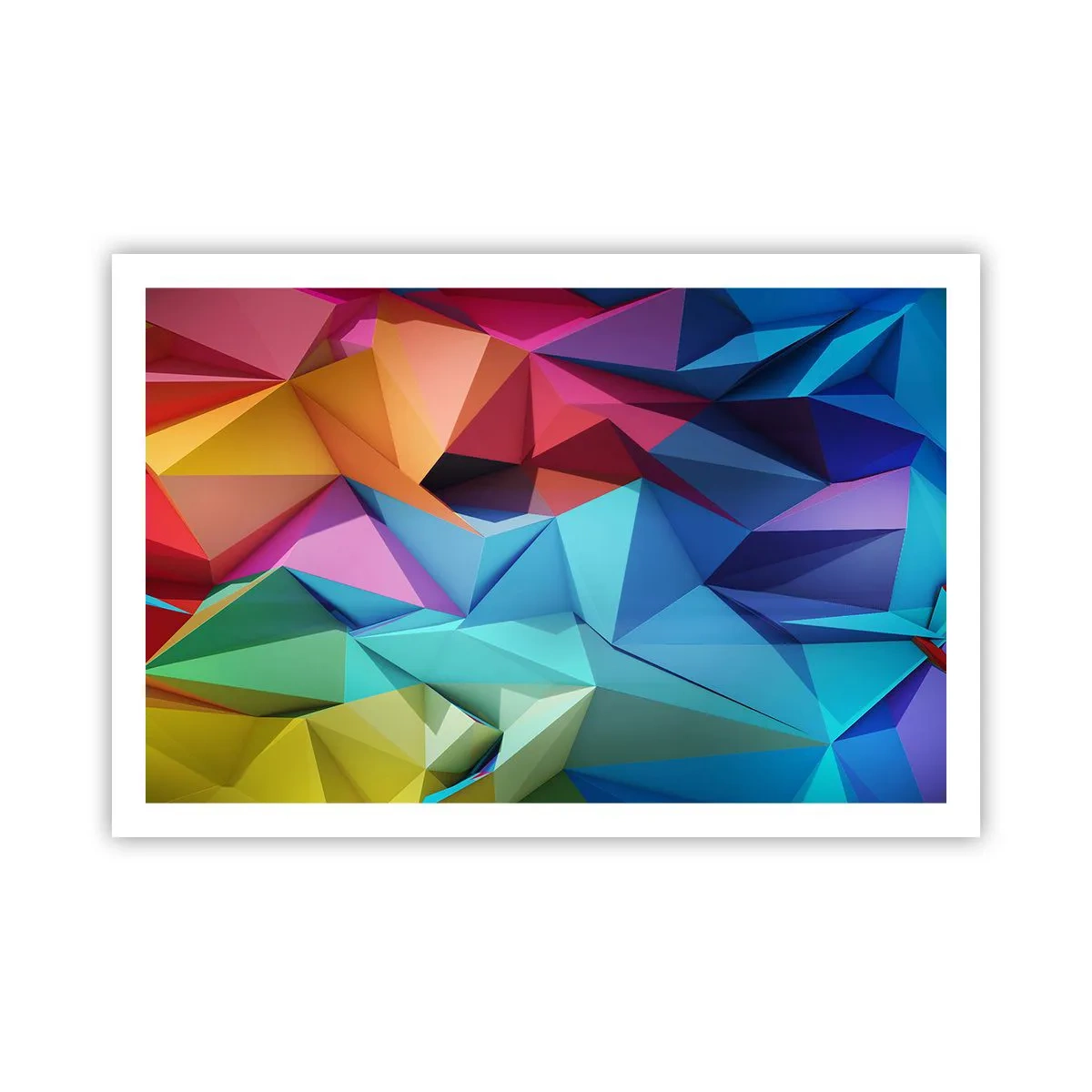 Poster - Origami de curcubeu - 91x61 cm