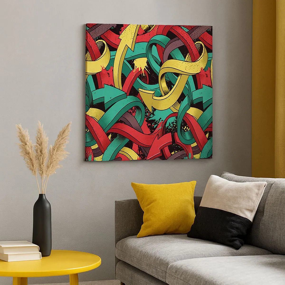 Tablou pe pânză - Pe unde să mergem? - 30x30 cm