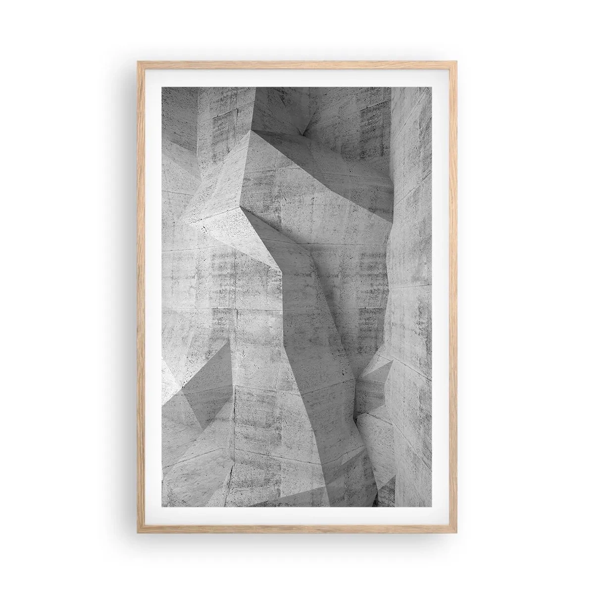 Poster în ramă de stejar deschis - O adevărată provocare - 61x91 cm