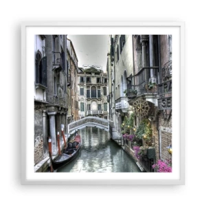 Poster în ramă albă - Timp de secole în reverie tăcută - 60x60 cm