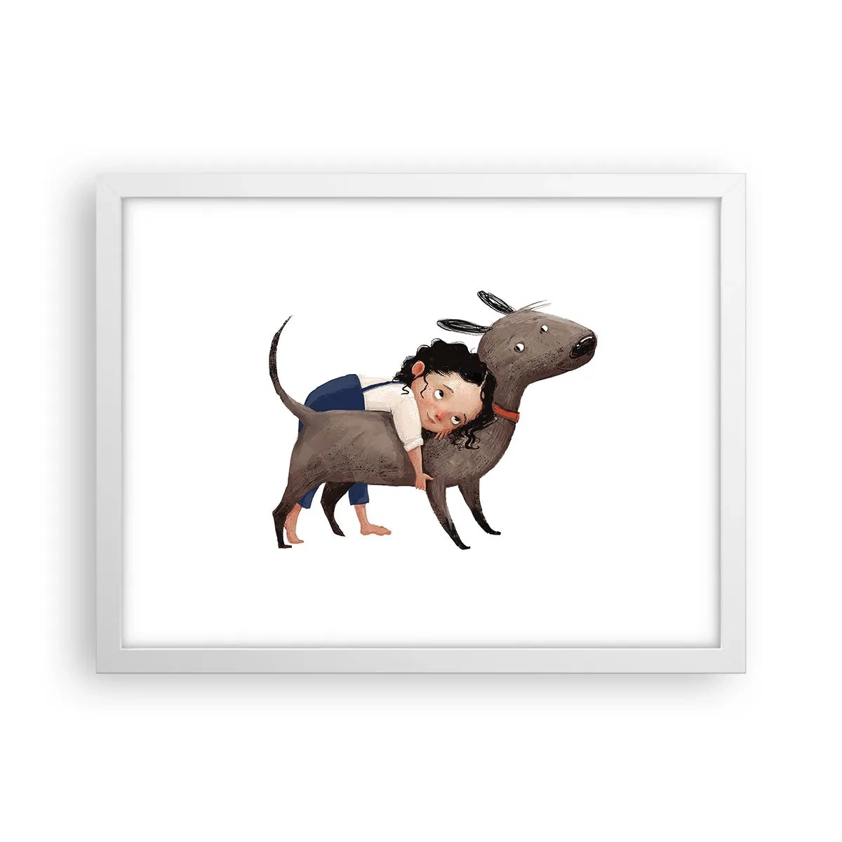 Poster în ramă albă - Cei mai buni prieteni - 40x30 cm