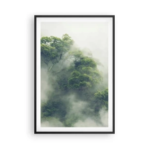 Poster în ramă neagră - Înfășurate în ceață - 61x91 cm
