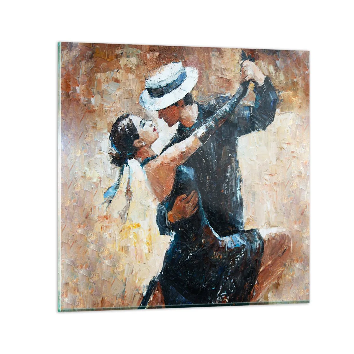 Tablou pe sticlă - A la Rudolf Valentino - 70x70 cm