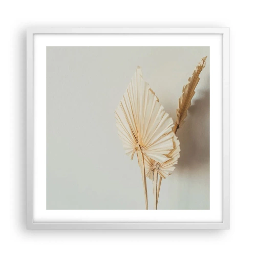 Poster în ramă albă - Când este nevoie de ușurare - 50x50 cm