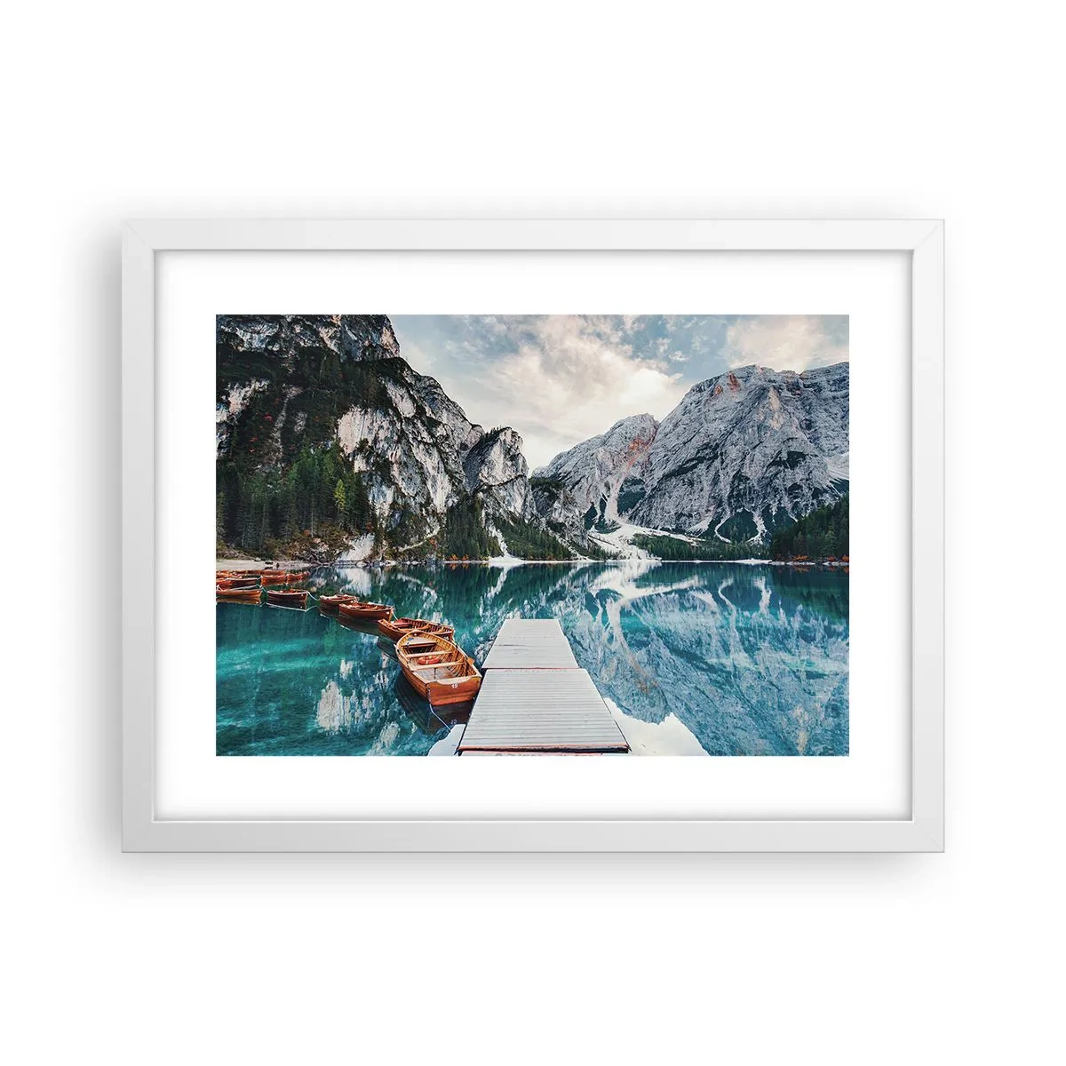 Poster în ramă albă - Îți vom arăta frumusețea - 40x30 cm