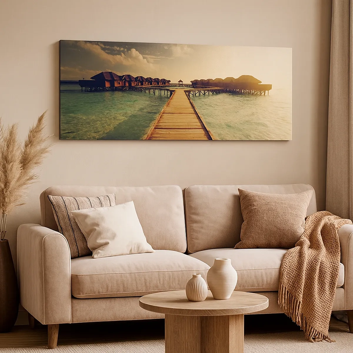 Tablou pe pânză - O invitație caldă - 30x30 cm