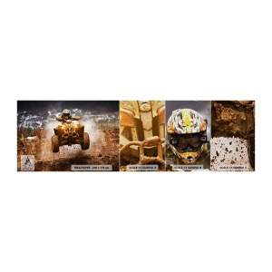 Mostră tapet Premium Canvas - No risk no fun - Sport, Quad, Rasă - 100x30 cm