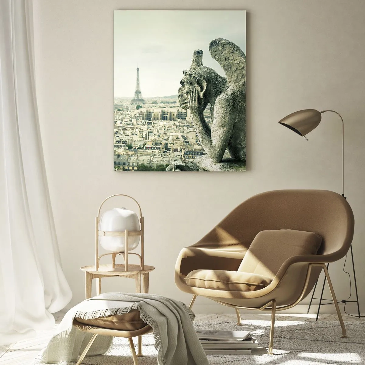 Tablou pe sticlă - La taclale pariziene - 50x70 cm