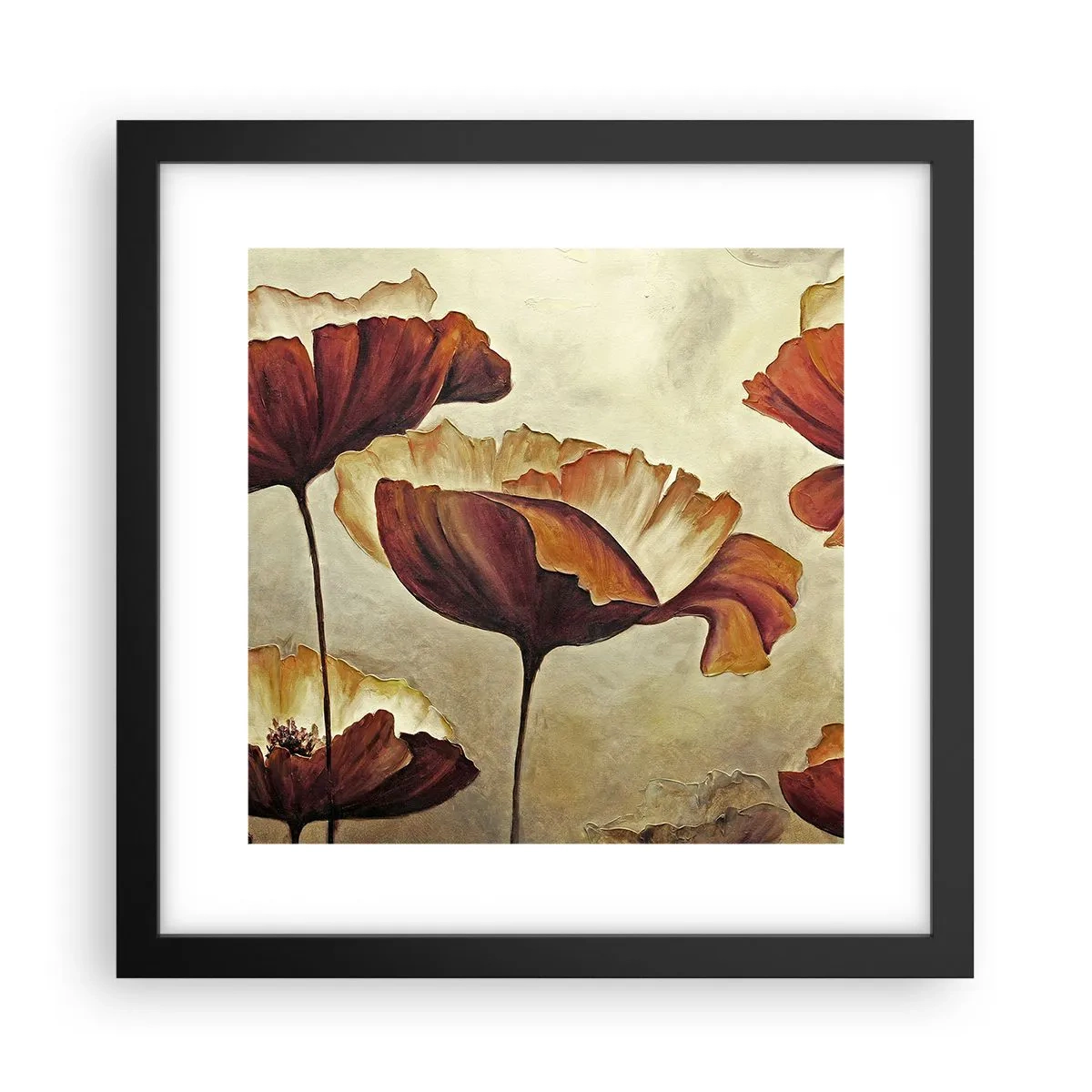 Poster în ramă neagră - Lunca - 30x30 cm