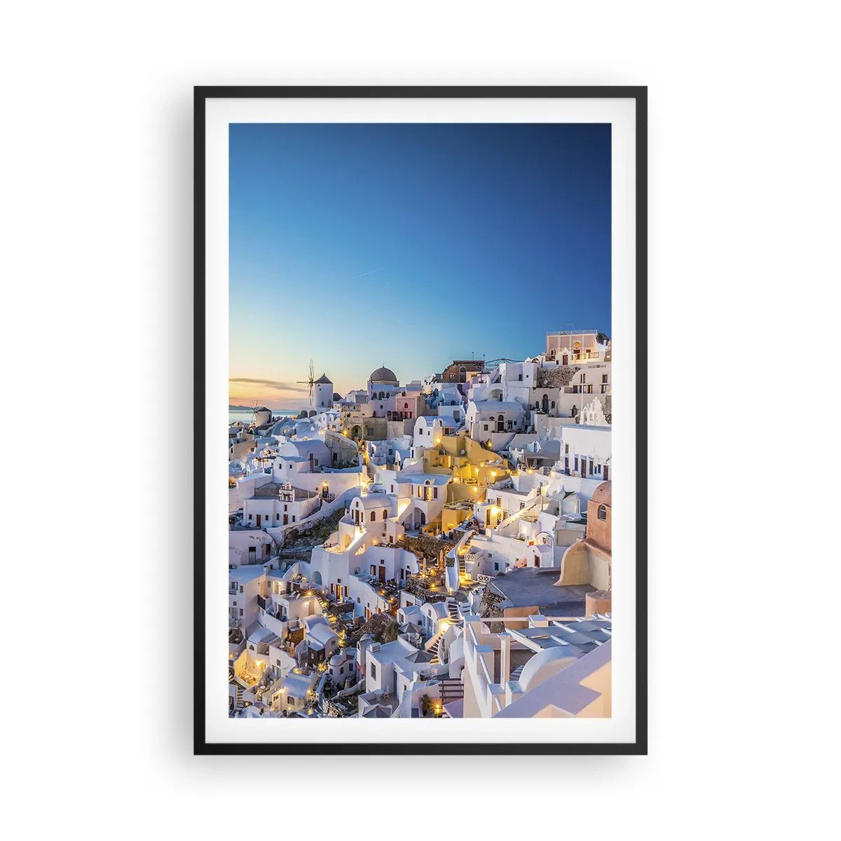 Poster în ramă neagră - Esența grecității - 61x91 cm