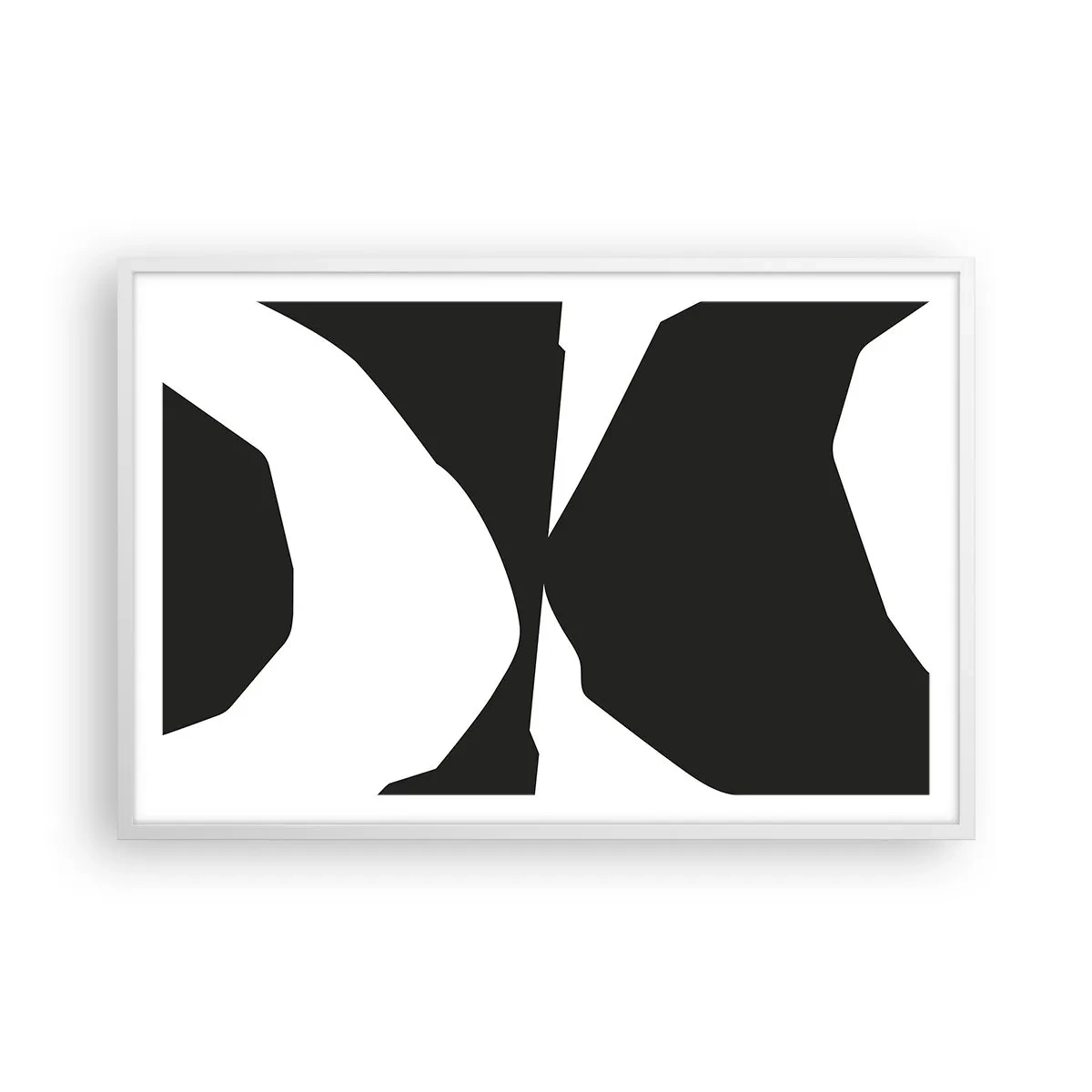 Poster în ramă albă - Pozitiv -negativ - 91x61 cm