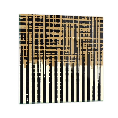 Tablou pe sticlă - Abstracție arhitecturală - 70x70 cm