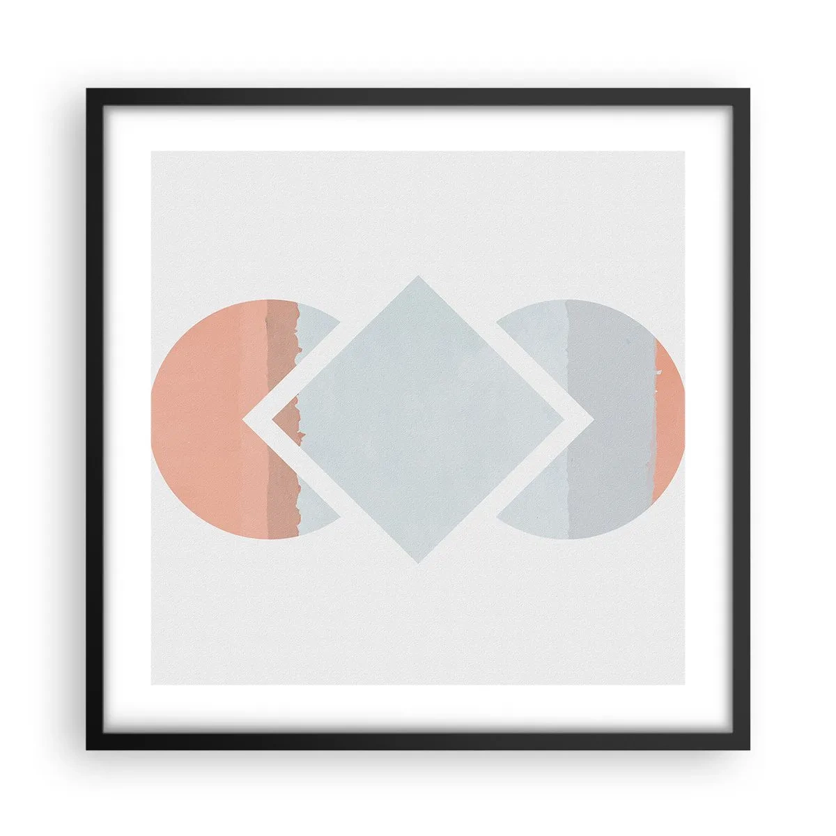 Poster în ramă neagră - Situația este clară - 50x50 cm