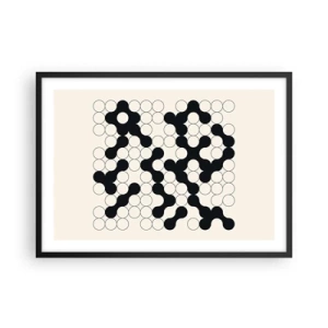 Poster în ramă neagră - Joc chinezesc - o variație - 70x50 cm