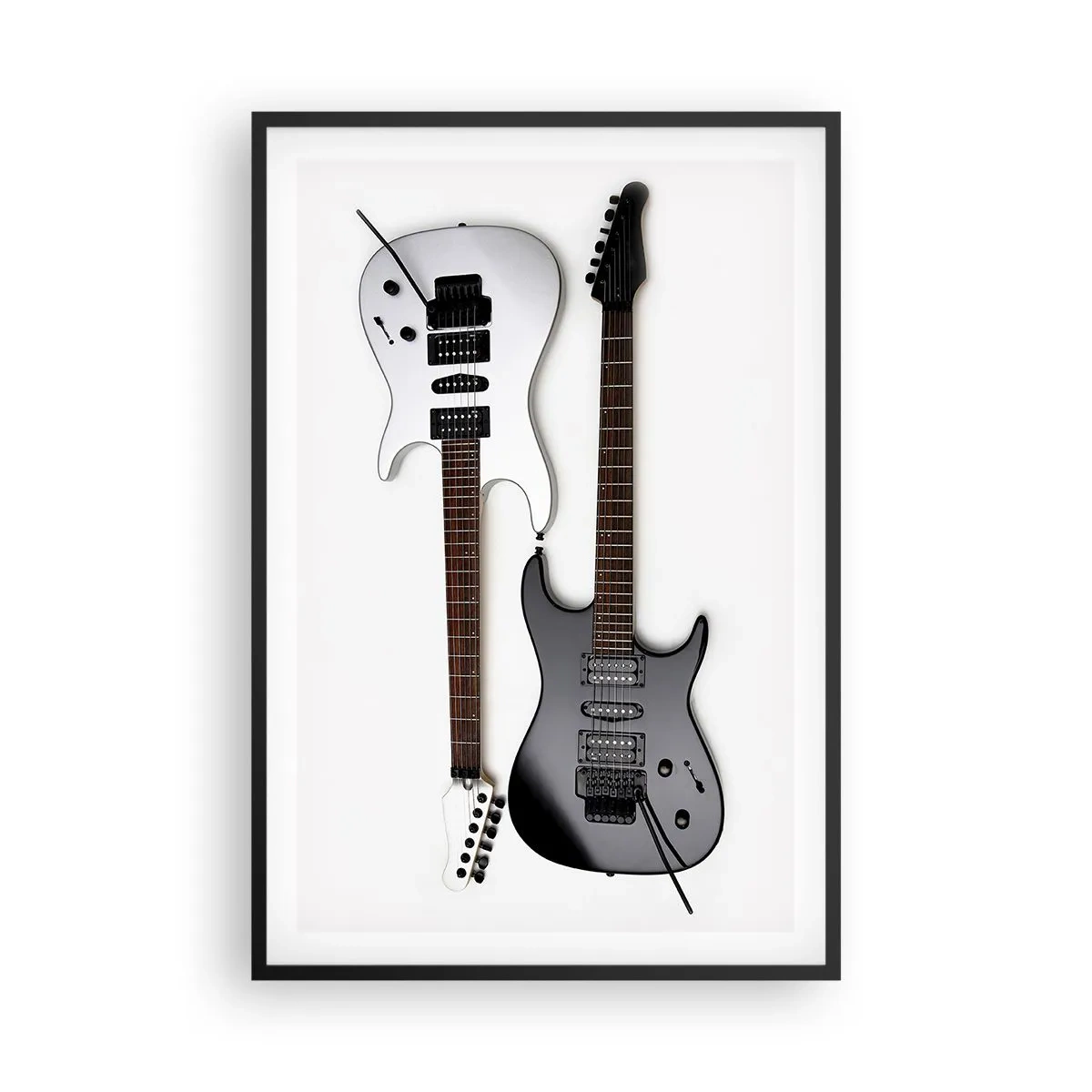 Poster în ramă neagră - Armonie de forme - 61x91 cm