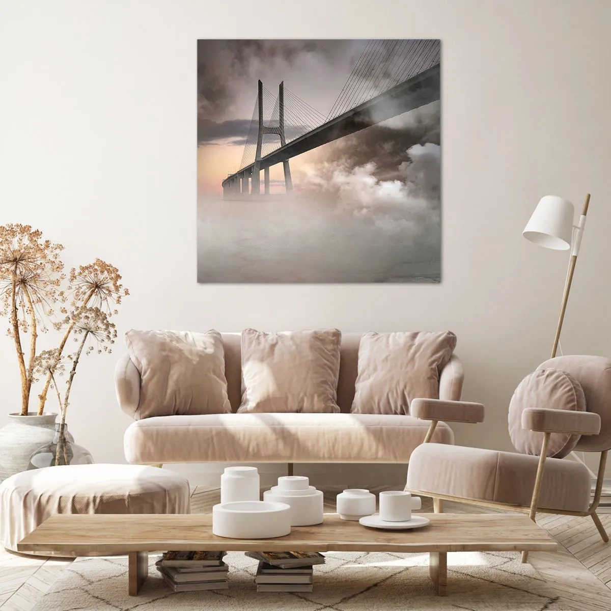 Tablou pe pânză - Lângă un râu care nu există - 60x60 cm