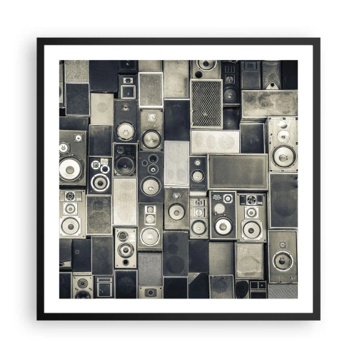 Poster în ramă neagră - Și totul este în regulă - 60x60 cm