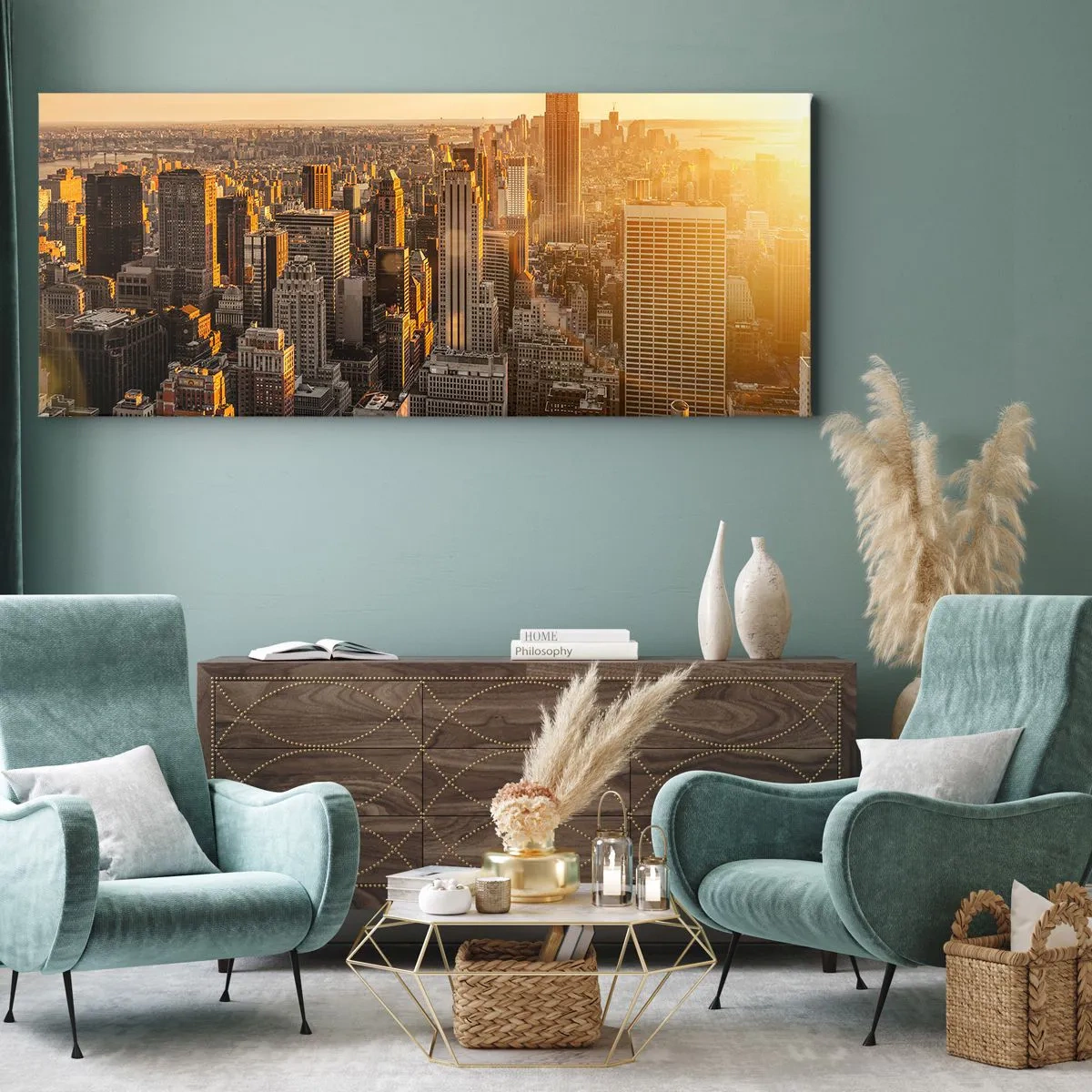 Tablou pe pânză - Crescând la soare - 100x40 cm