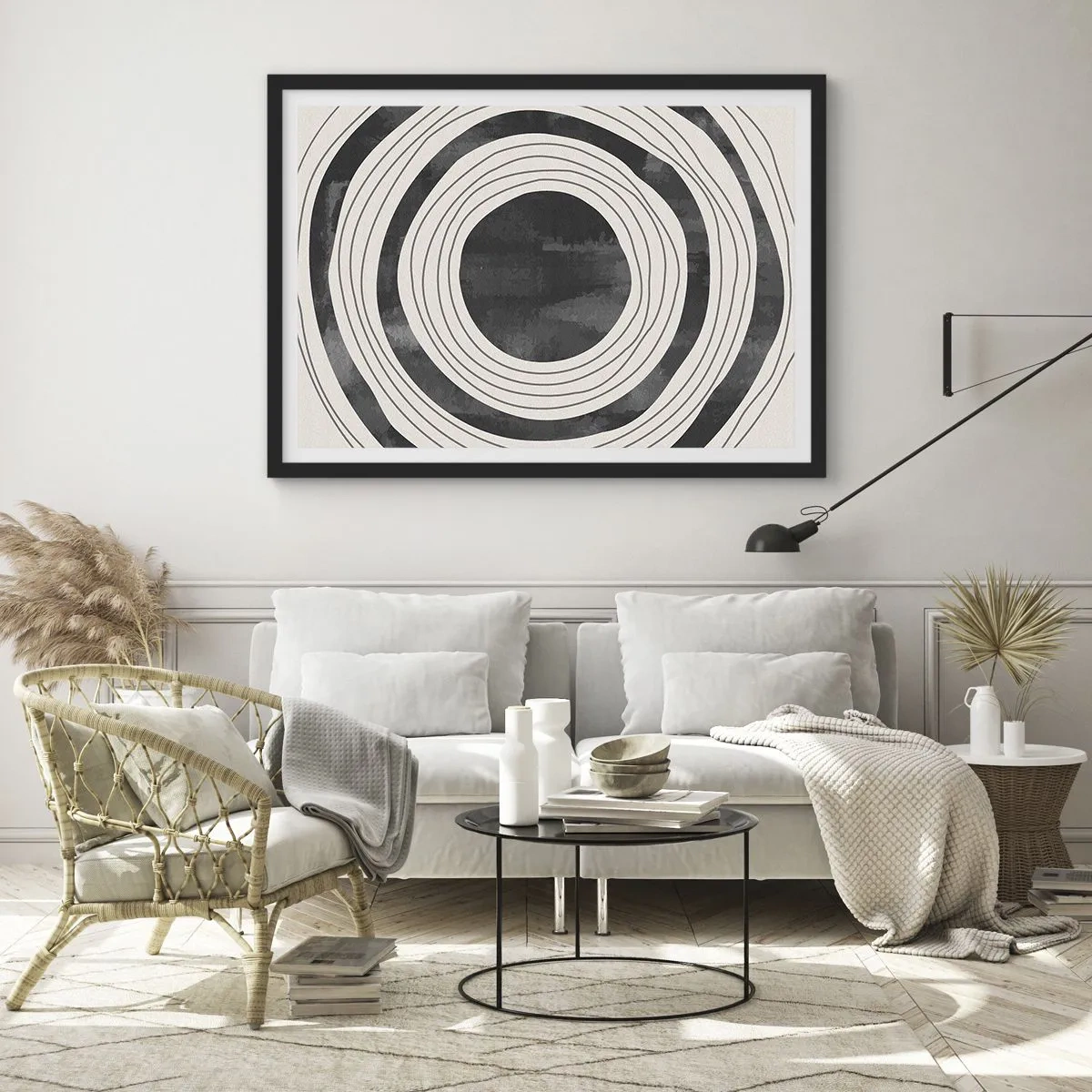 Poster în ramă neagră - Direct la subiect - 70x50 cm