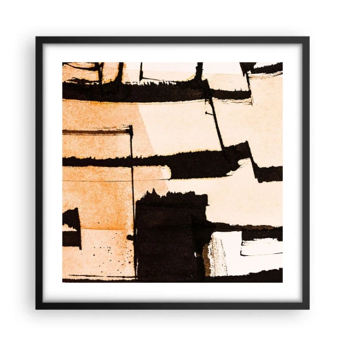 Poster în ramă neagră - Cu toate acestea, ordinea - 50x50 cm