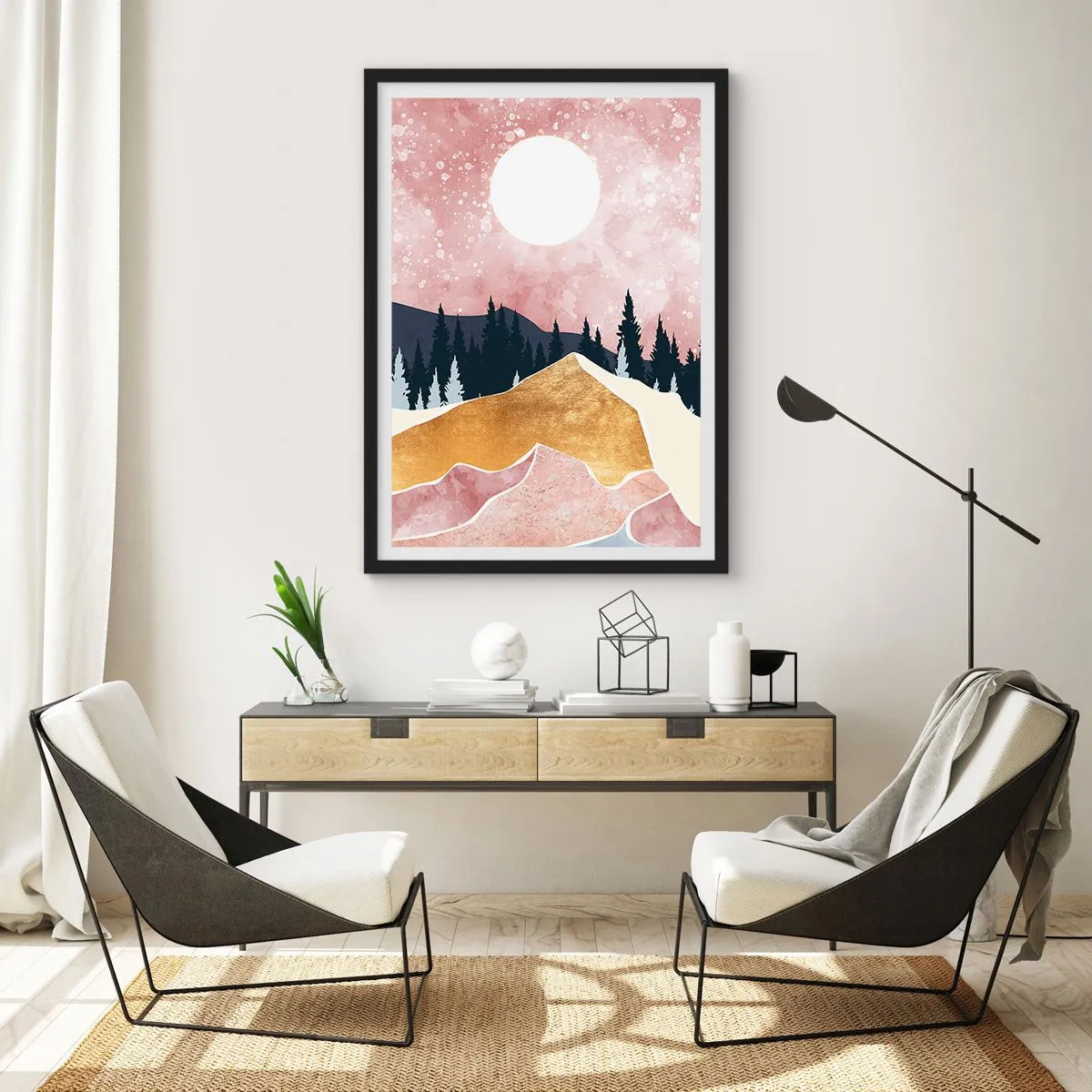 Poster în ramă neagră - Garda de noapte - 30x40 cm