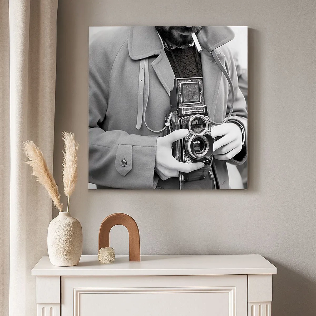 Tablou pe pânză - În stilul retro - 30x30 cm