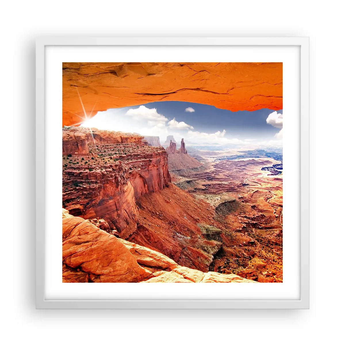 Poster în ramă albă - Sculptat de natura însăși - 50x50 cm