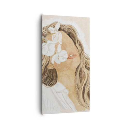 Tablou pe pânză - Printre flori în exaltare - 65x120 cm