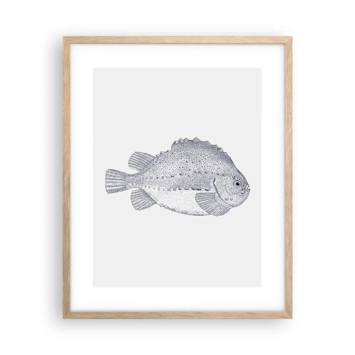 Poster în ramă de stejar deschis - Pentru albumul naturalistului - 40x50 cm