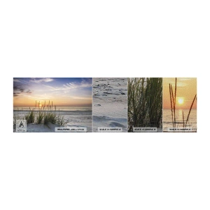 Mostră tapet Premium Sand - Privește, gândește, simte - Peisaj, plajă, Mare - 100x30 cm