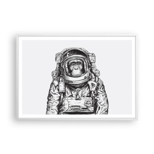 Poster în ramă albă - Evoluție alternativă - 100x70 cm