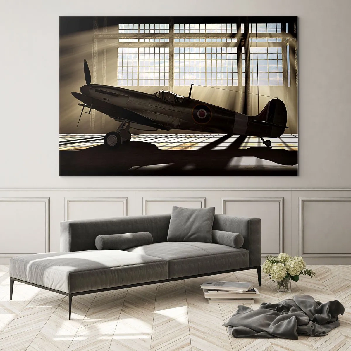 Tablou pe sticlă - Odihna războinicului - 100x70 cm