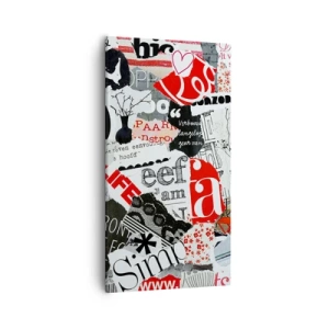 Tablou pe pânză - Colaj de hipsteri - 55x100 cm