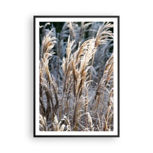 Poster în ramă neagră - Împodobite cu brumă - 70x100 cm