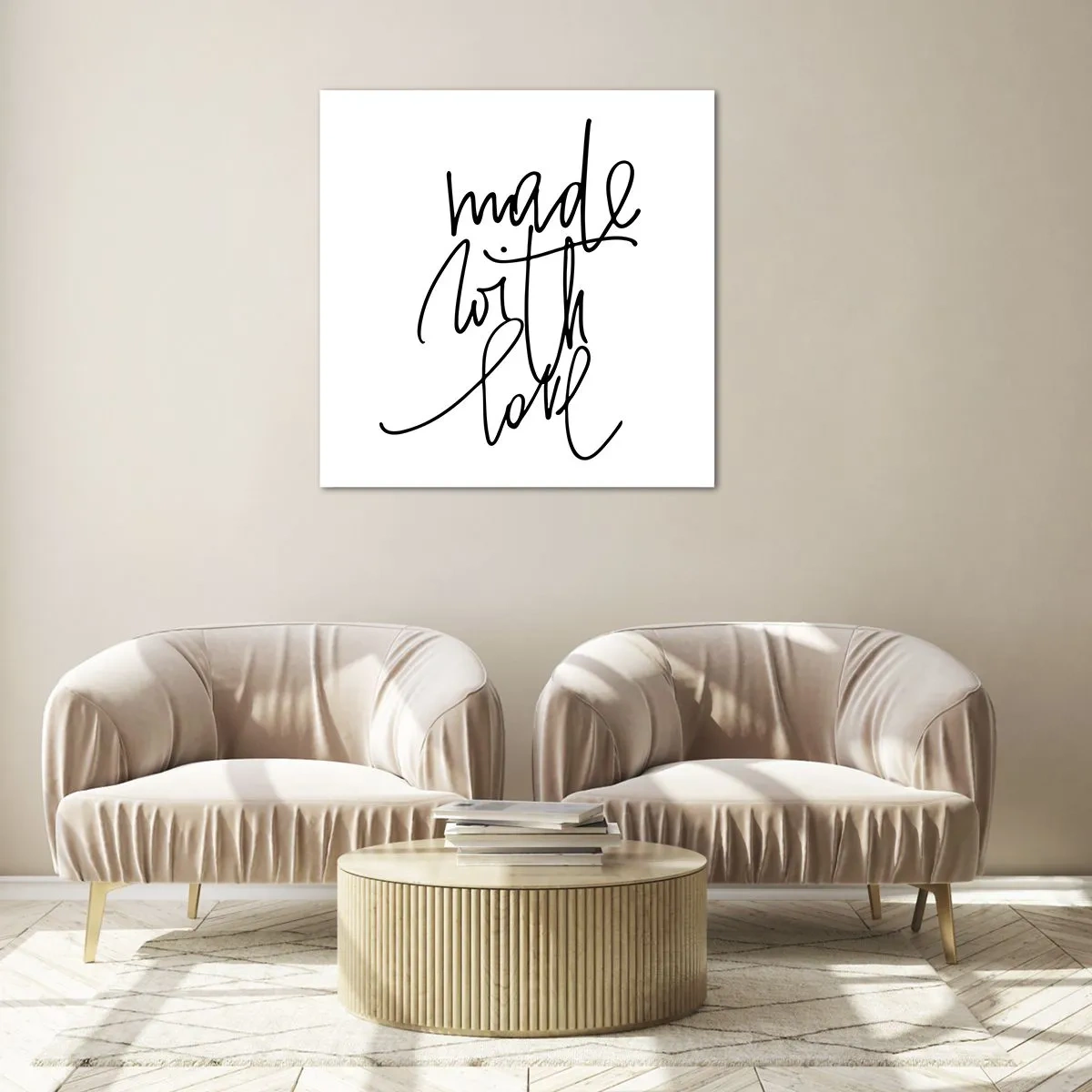 Tablou pe sticlă - Cel mai bun brand - 70x70 cm