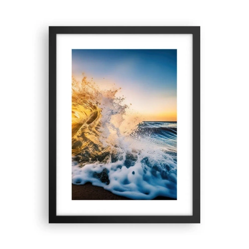 Poster în ramă neagră - Joc în nisip - 30x40 cm