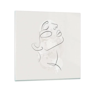 Tablou pe sticlă - Schiță de vis - 60x60 cm