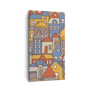 Tablou pe pânză - În spatele casei - 45x80 cm