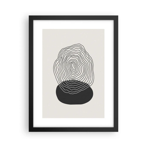 Poster în ramă neagră - Persistență și vibrațiile - 30x40 cm
