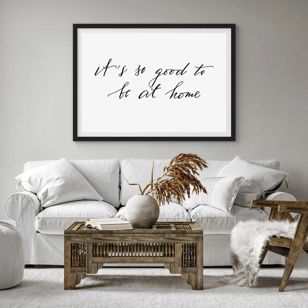 Poster în ramă neagră - Cât de adevărat - 70x50 cm