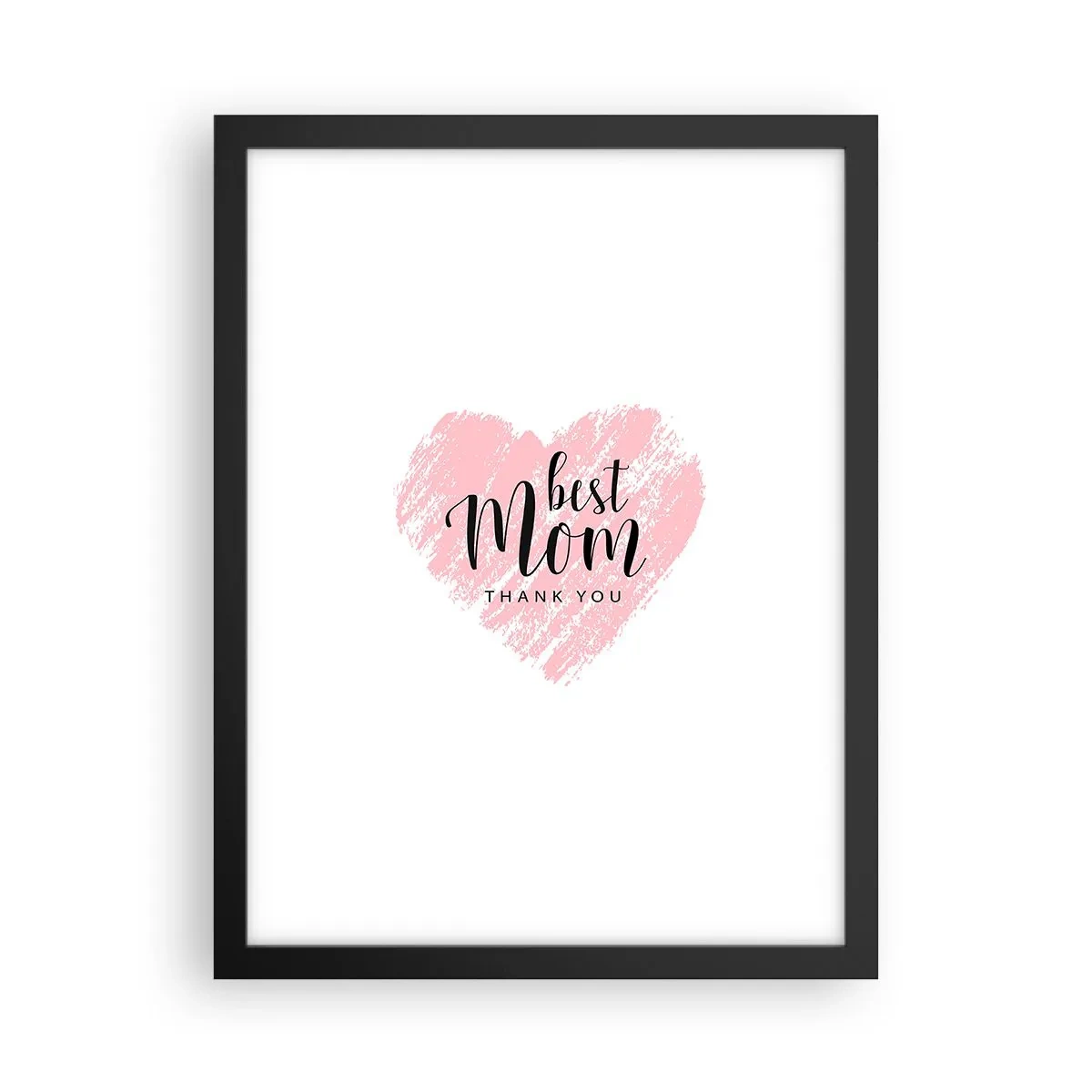 Poster în ramă neagră - Întotdeauna la momentul potrivit - 30x40 cm