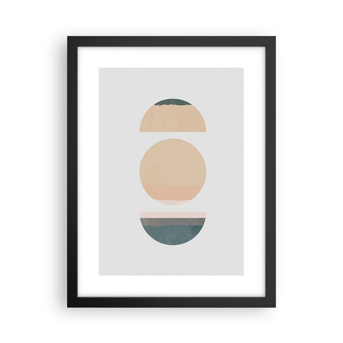 Poster în ramă neagră - Roată cu roată - 30x40 cm