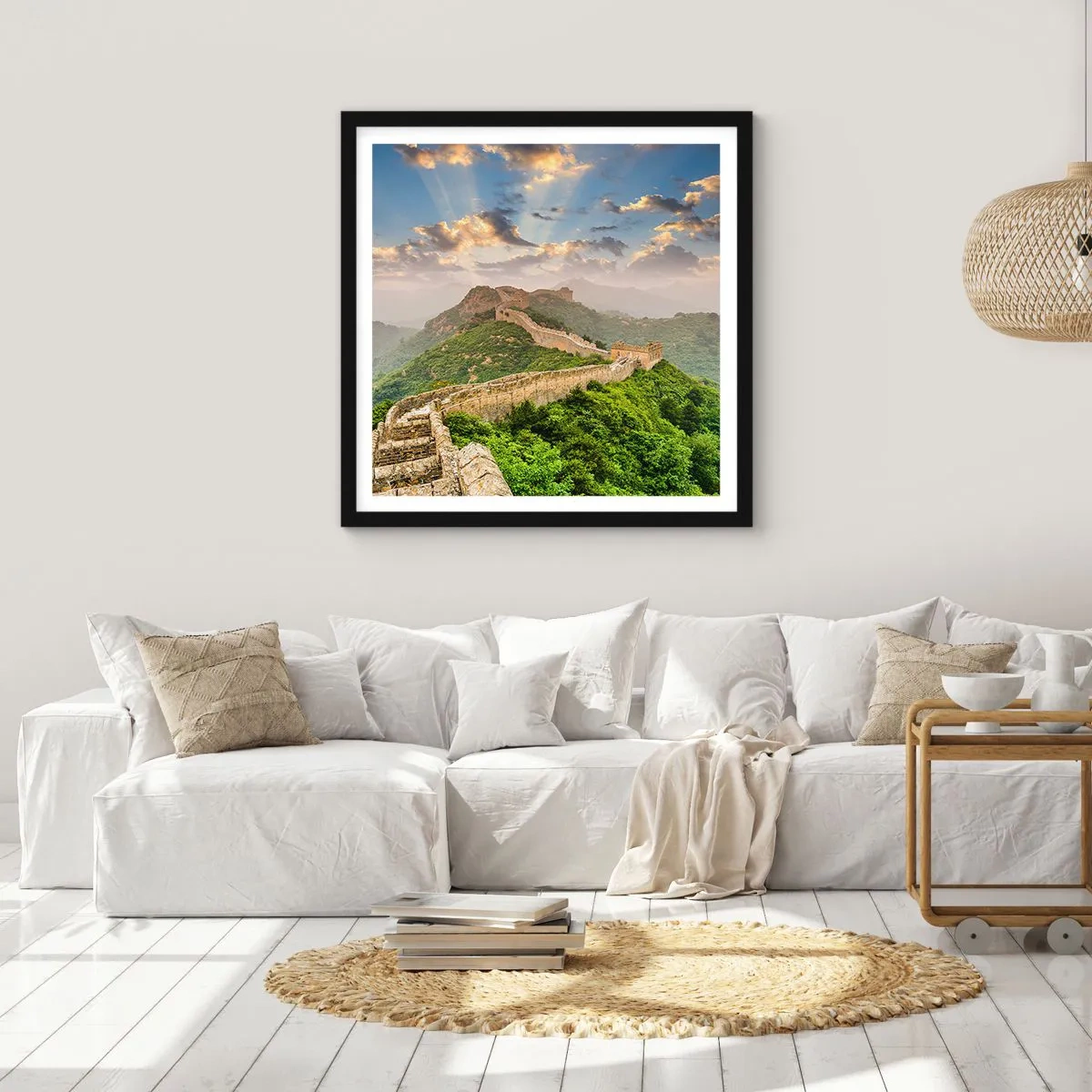 Poster în ramă neagră - Măreția netrecătoare - 50x50 cm