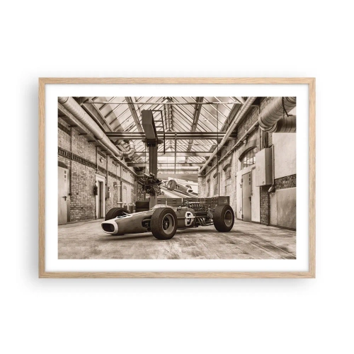 Poster în ramă de stejar deschis - Odihna învingătorului - 70x50 cm