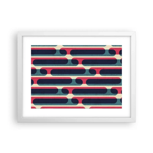 Poster în ramă albă - Înăuntru și înainte - 40x30 cm