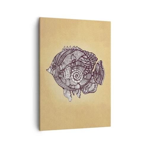 Tablou pe pânză - Dintr-un ocean de ornamente - 50x70 cm