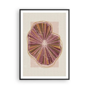 Poster în ramă neagră - Abstracția radială - 70x100 cm