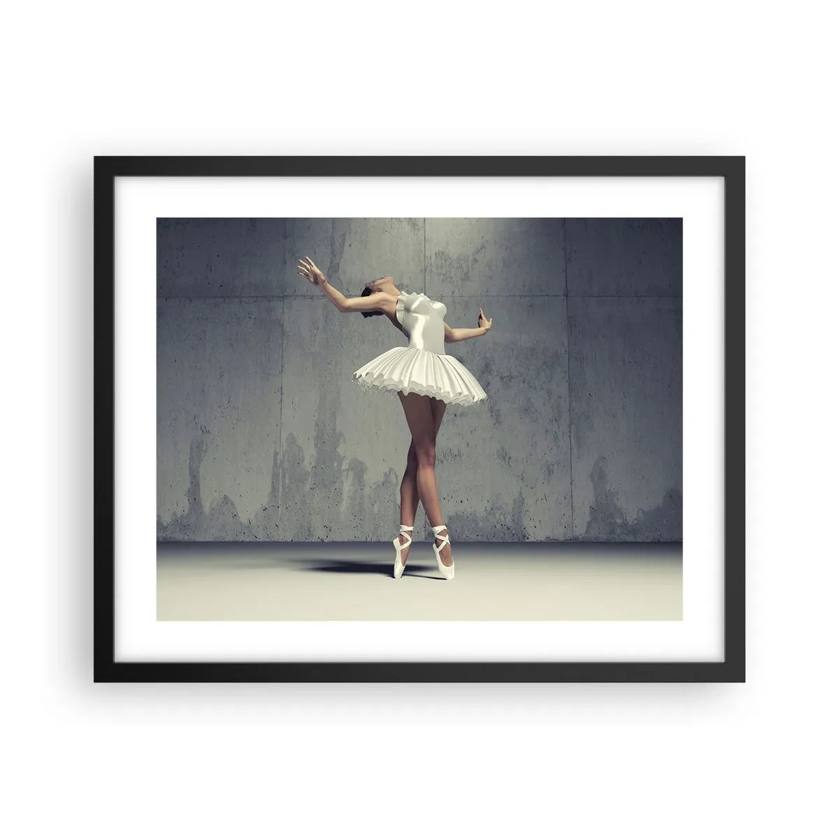 Poster în ramă neagră - Ușoară ca o pasăre - 50x40 cm