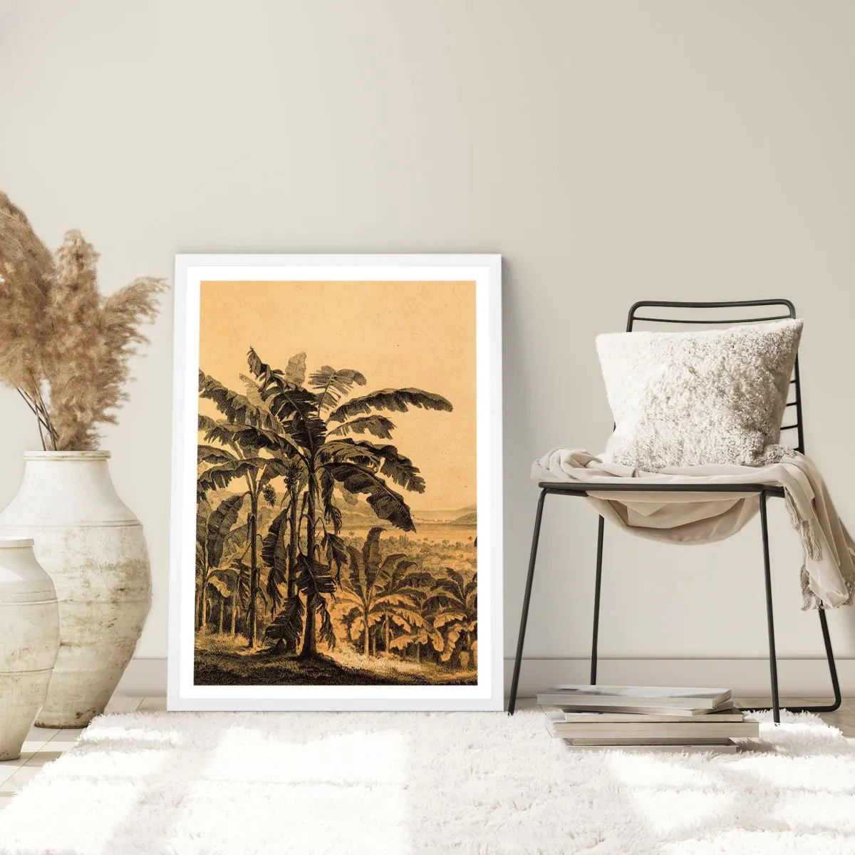 Poster în ramă albă - În stil colonial - 40x50 cm